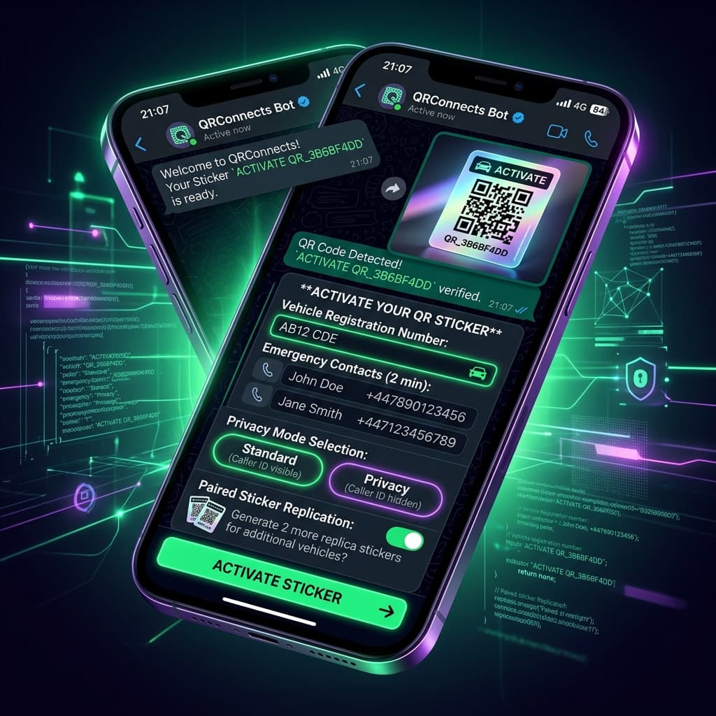 Zero-App WhatsApp Tag Activation & Paired Sticker Replication