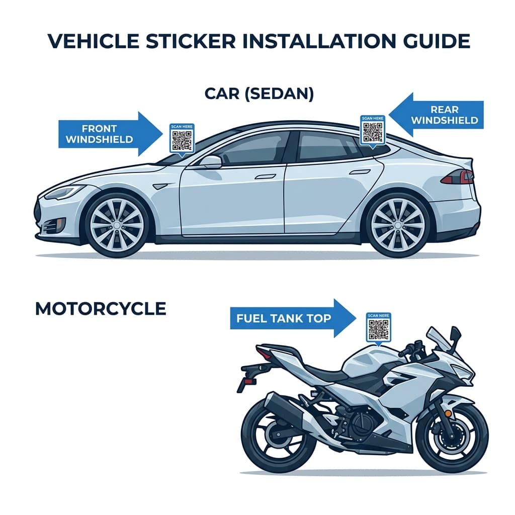 Sticker placement guide